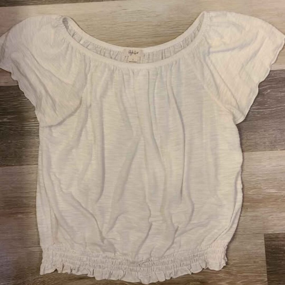 L White Blouse